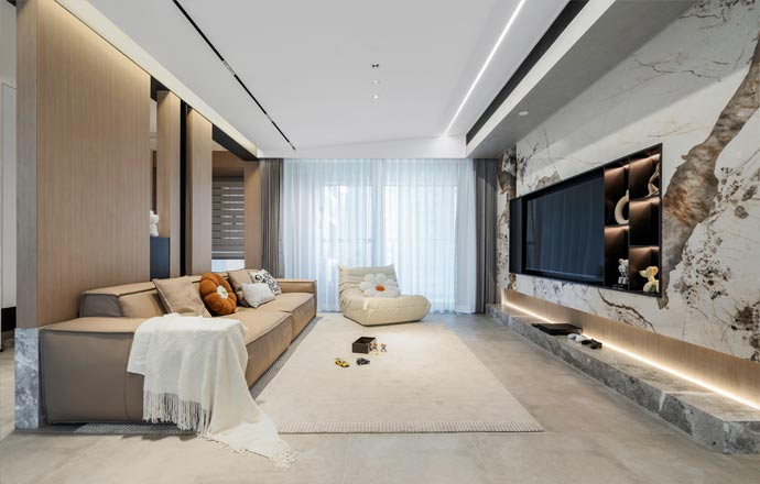 寶安·海納公館117m2現(xiàn)代簡(jiǎn)約，獨(dú)樹(shù)一幟